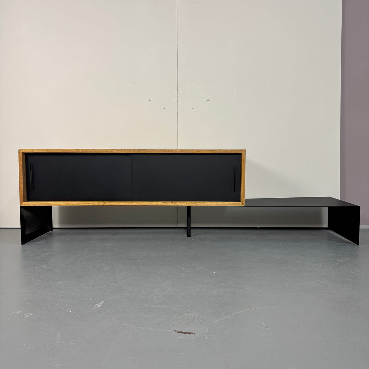 SAMPLE | TV-meubel | Zwart/Eiken